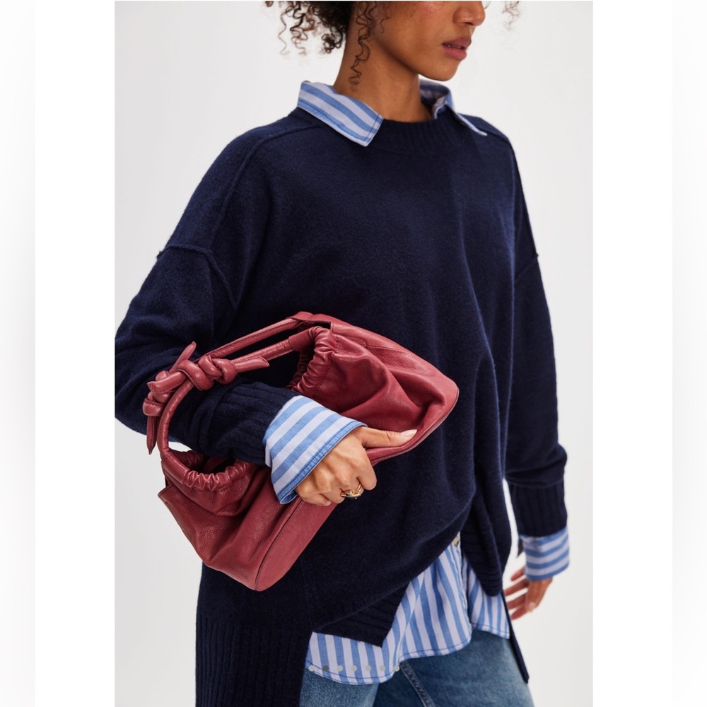 NWT Free People Head Over Heels Crossbody Bag Wine Red $138 retail New in Pkg - Picture 5 of 9